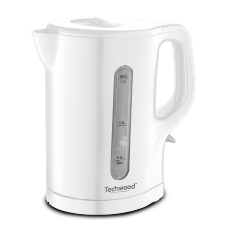 Techwood 1.7L white kettle. Removable filter