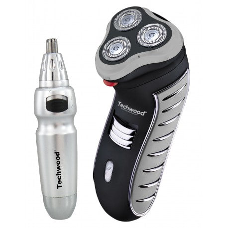 Rechargeable Shaver + Techwood Battery Operated Nasal Epilator