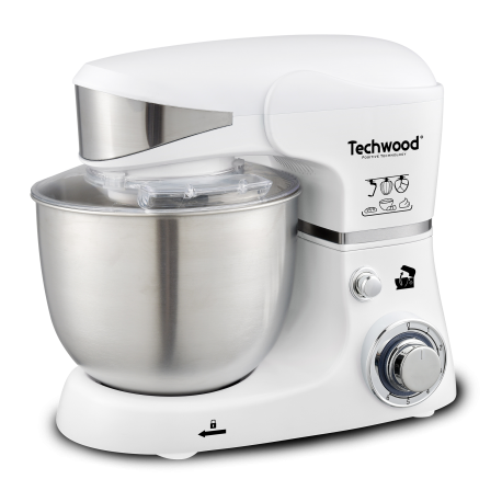 Techwood white kneading robot. 1000W , Bowl 5L 6 speeds