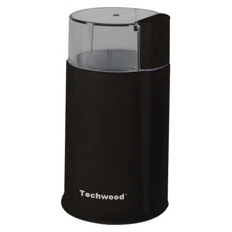 " Techwood black coffee grinder. Capacity 50g. Stainless steel blade. 160W "