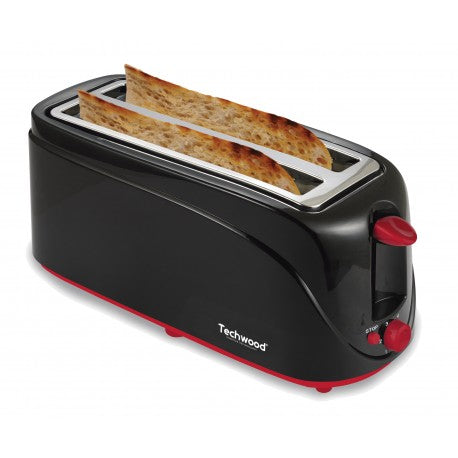 Techwood Special Baguette Toaster. 2 wide slots - cold walls. 1300W