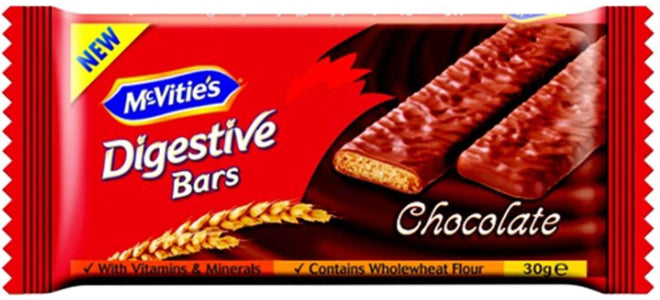 Barres Digestives au Chocolat McVities 30g