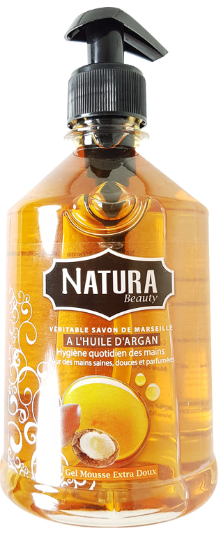 Savon Liquide pour Mains à l'Huile d'Argan Natura 500ml (100% Naturel)