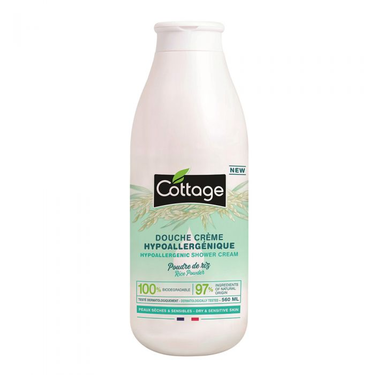 Cottage Hypoallergenic Rice Powder Shower Cream 560ml