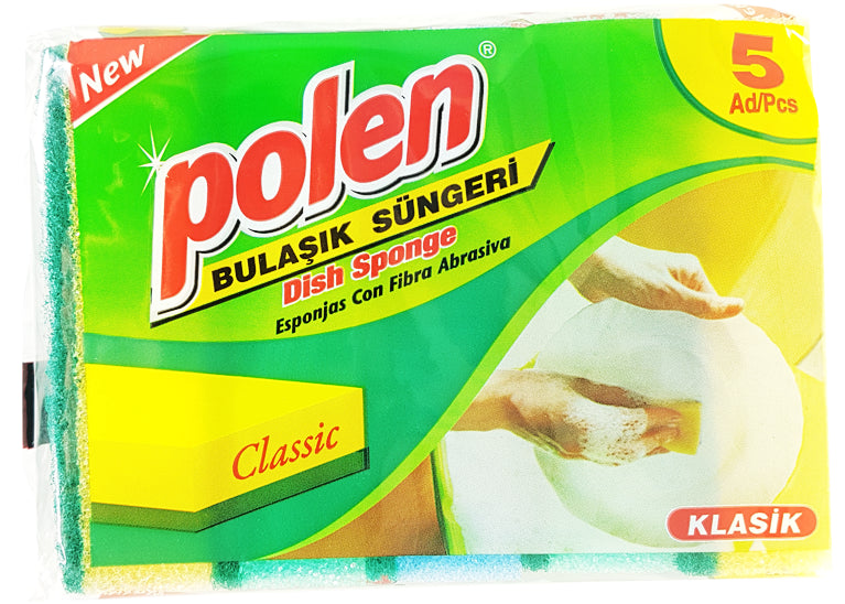 5 Polen Dishwashing Sponges