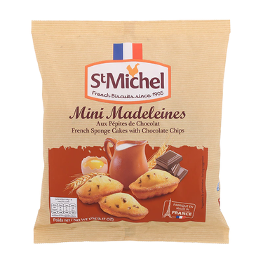 St Michel Chocolate Chip Mini Madeleines 175g