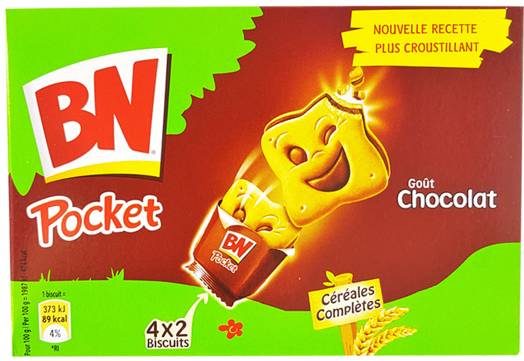 Bn Pocket Complete Chocolate Cereal Biscuits 150g