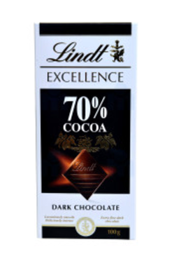 Lindt Excellence Dark Chocolate 70% Cocoa 100g