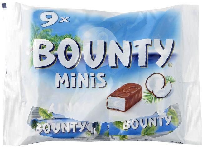 Chocolat Bounty Minis 275g (9 pièces)