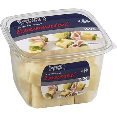 Emmental cheese diced Carrefour 150 g