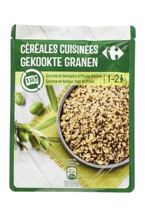 كارفور حبوب الكينوا والبرغل المطبوخة 250 جم