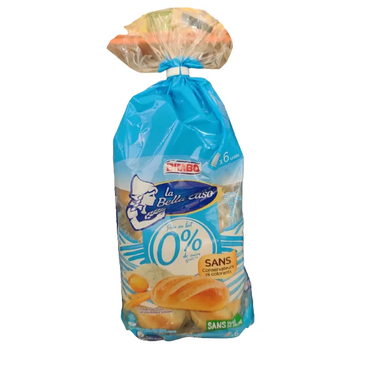 Pain au Lait 0% Sucre ajouté Bimbo 6 unités