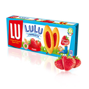 Biscuits LULU la Barquette Strawberry Lu 120 g