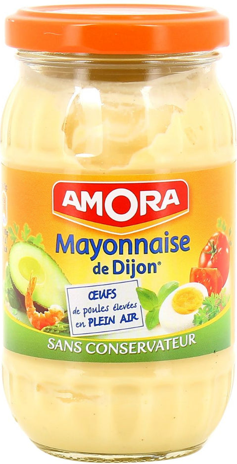 Mayonnaise De Dijon Œufs De Poules Elevées en Plein Air Amora 235g