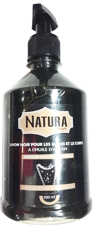 Savon Liquide pour Mains à l'Huile d'Argan Senteur Oud Natura 500ml (100% Naturel)