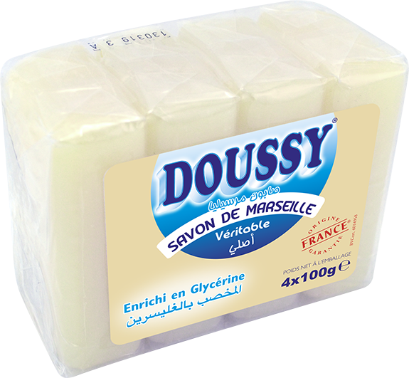 صابون مارسيليا الغني بالجلسرين دوسي 100 جرام × 4