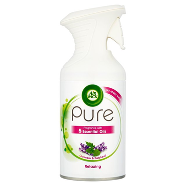 Pure Relaxing Spray 5 Essential Oils Patcouli &amp; Lavender Air Wick 250ml