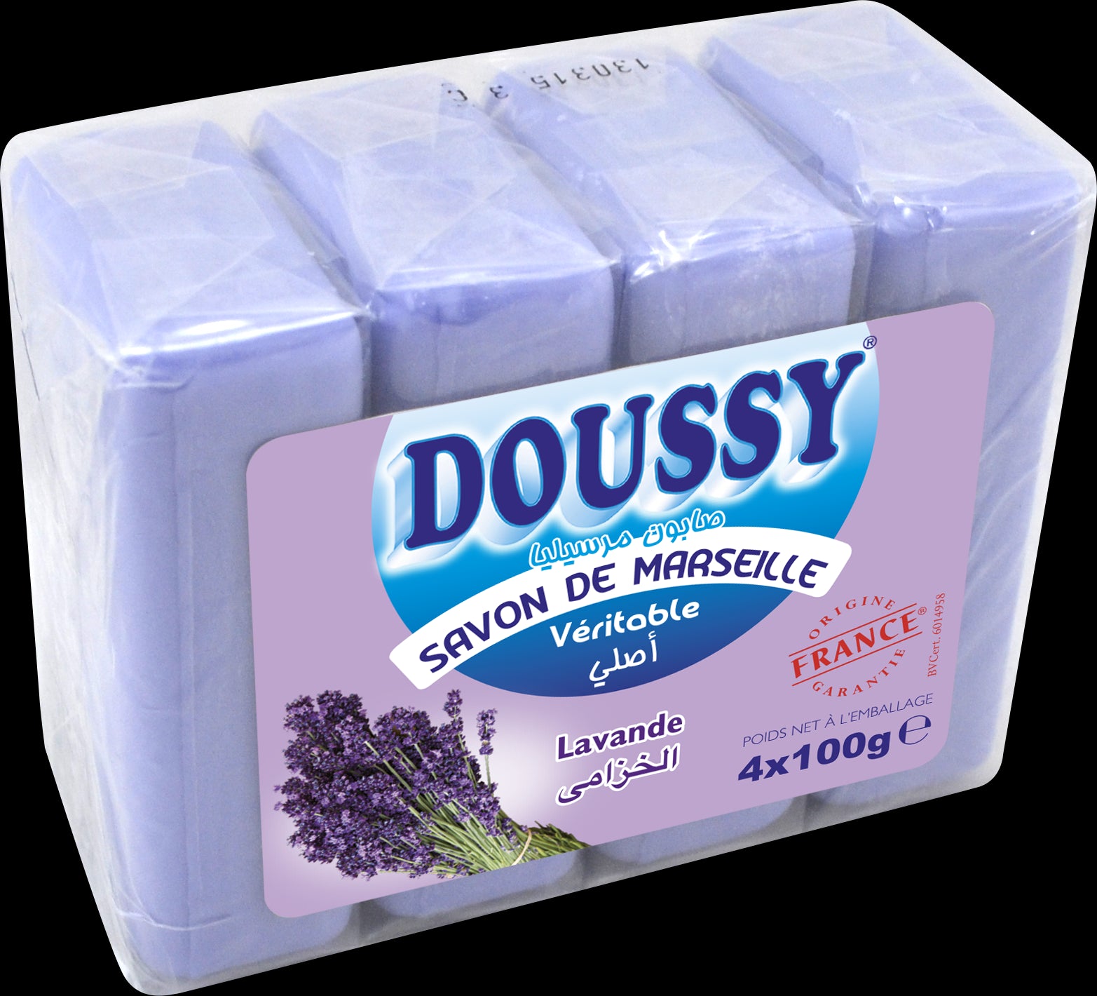 Marseille soap with Lavender Doussy 100G X 4