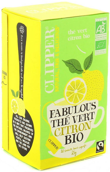 Thé Vert Bio au Citron Clipper 20s