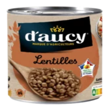 D'aucy Prepared Lentils 400g