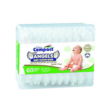 60 Angels Baby Ultra Compact Cotton Swabs