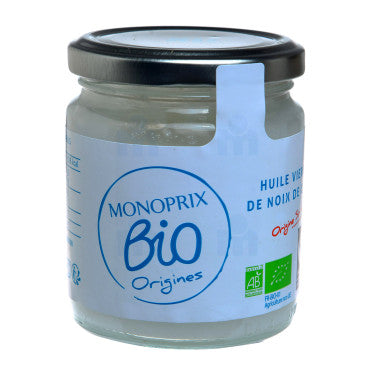 Huile Vierge de Noix de Coco Bio Monoprix  200 ml