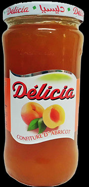 Apricot jam Delicia 37cl (430g)