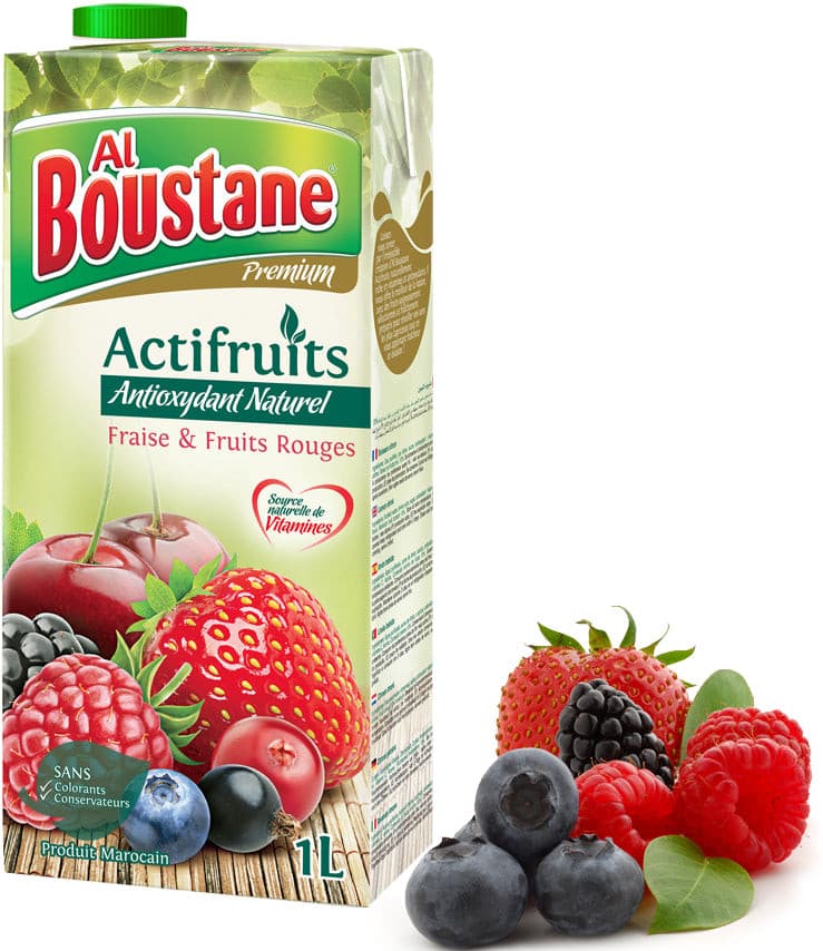 Jus Actifruits Fraise & Fruits Rouges Al Boustane  1L.
