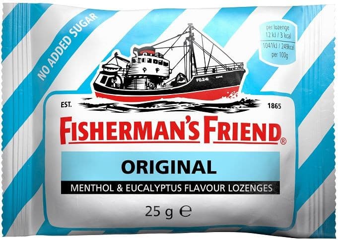 Pastilles Saveur Menthol et Eucalyptus Sans Sucre Fisherman's Friend Original 25G