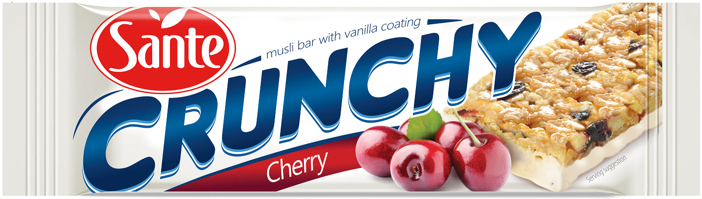 Sante Crunchy Cereal Bars with Cherries and Yogurt 40g