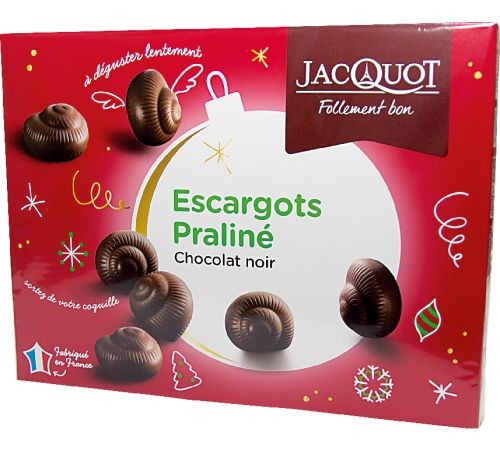 Escargots Praliné Chocolat Noir Jacquot 300g