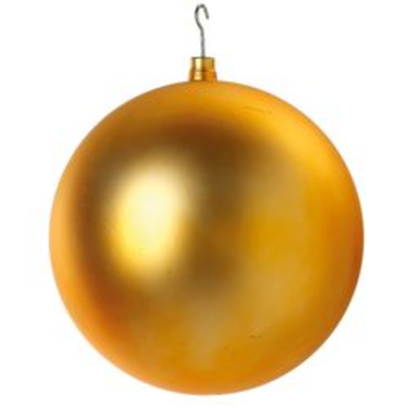 5 Isolated Yellow Christmas Tree Balls