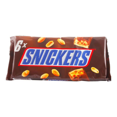 Chocolat au Lait Fourré au Nougat, Caramel et Arachides Grillées Snickers 5 X 50g