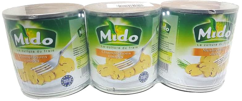 Mido Cut Mushrooms 3 x 200g