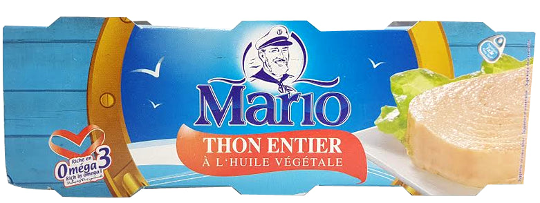 Thon entier à l'Huile Végétale Mario 3*80g