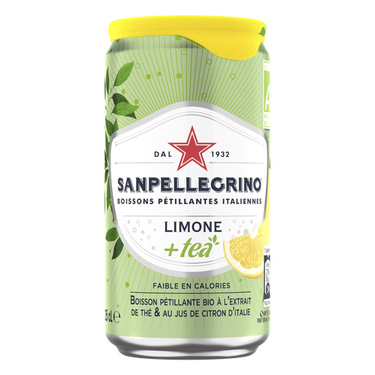 Boisson Gazeuse Aromatisée à l'Extrait de Thé et au Jus de Citron d'Italie Bio San Pellegrino  25 cl