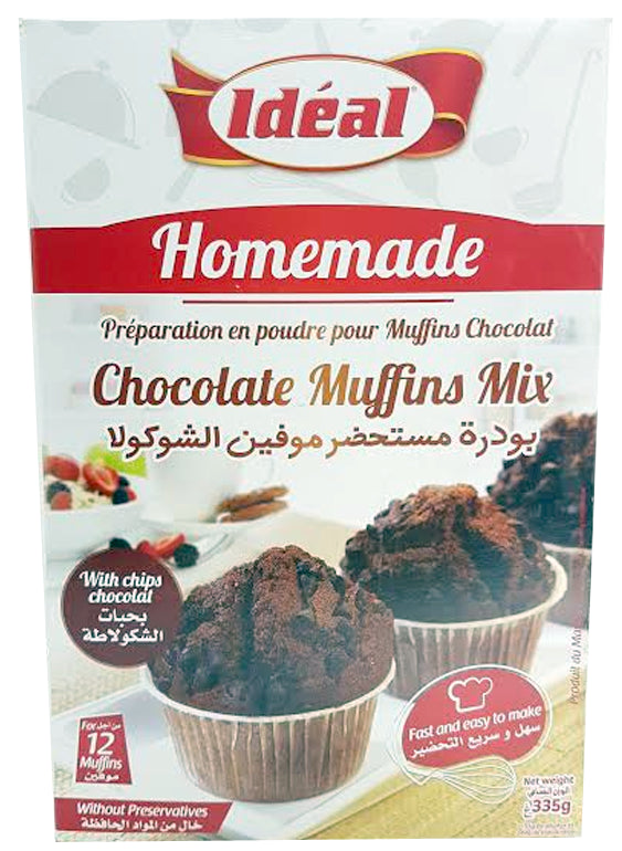 Préparation en Poudre pour Muffins Chocolat Idéal 335g