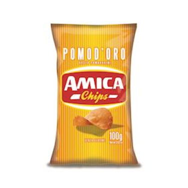 Tomato Flavored Crispy Chips "Pomod'Oro" Gluten Free Amica 100 g