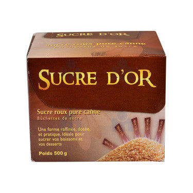 Buchettes de Sucre roux Sucre D'Or  500 g