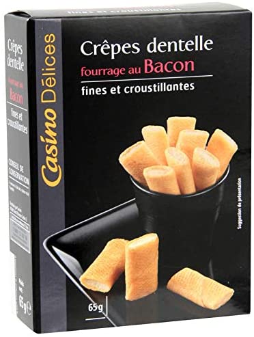 DÉLICES Crêpes Dentelle Fourrées Bacon 50 g