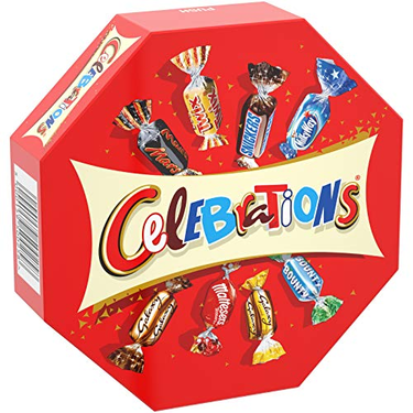 Assortiment de Chocolats Célébrations Cadeau Boîte Octogonale de 186g