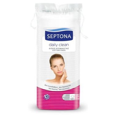 50 Square Cotton Pads for Make-up Removal Septona