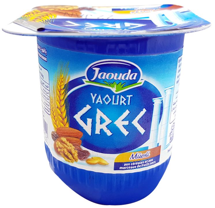 Yaourt Grec Müesli (Céréales et Fruits Secs)  JAOUDA 110 g