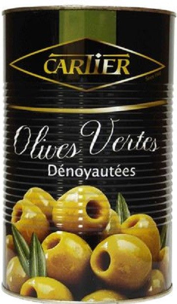 1/2 CARTIER GREEN PITTED OLIVES
