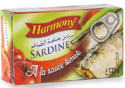 SARDINE A LA SAUCE TOMATE HARMONY 125G