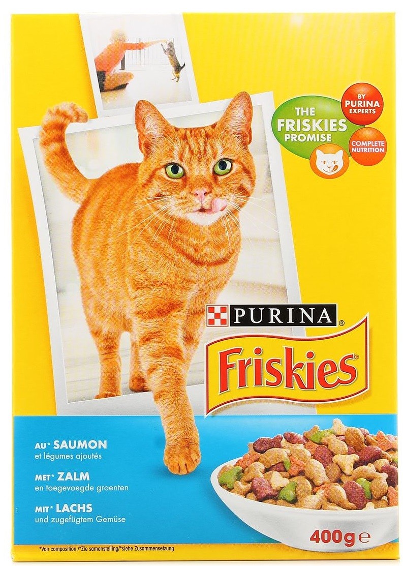 Friskies Salmon and Vegetable Dry Cat Food 300g
