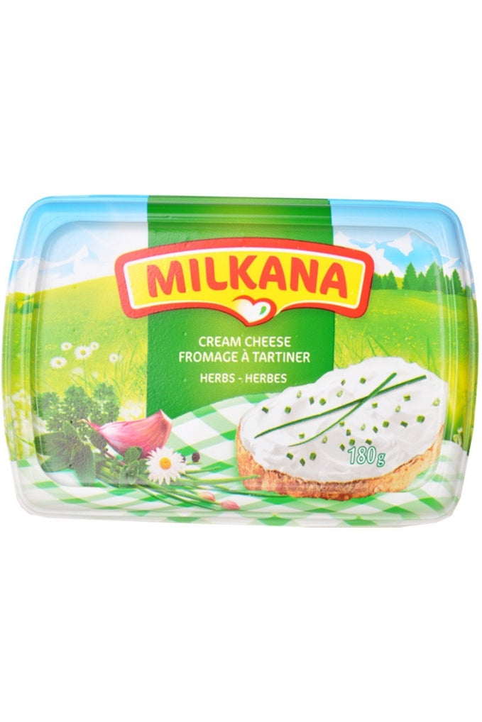 Cream Cheese Fromage à Tartiner Fines Herbes Milkana 180g