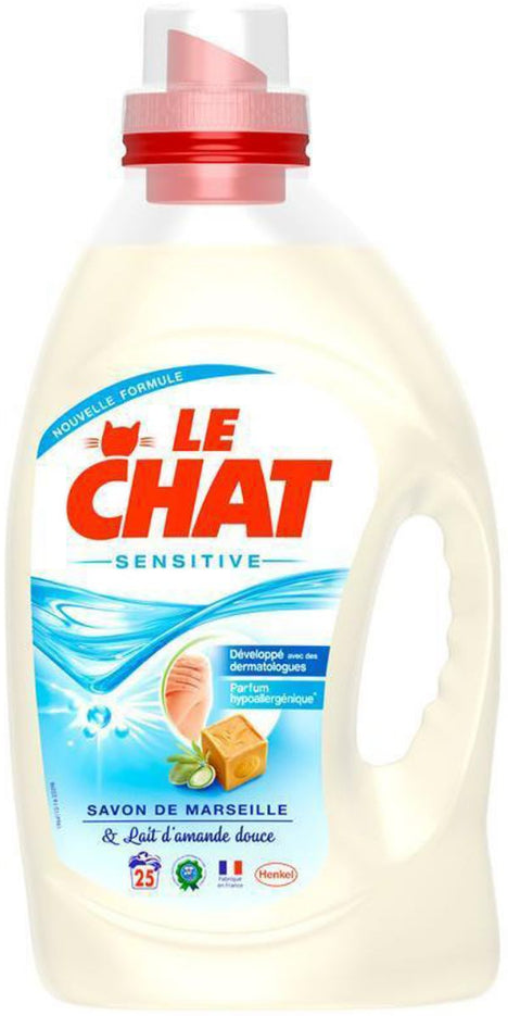 Liquid Detergent Laundry Sensitive Marseille Soap Le Chat 1,875L