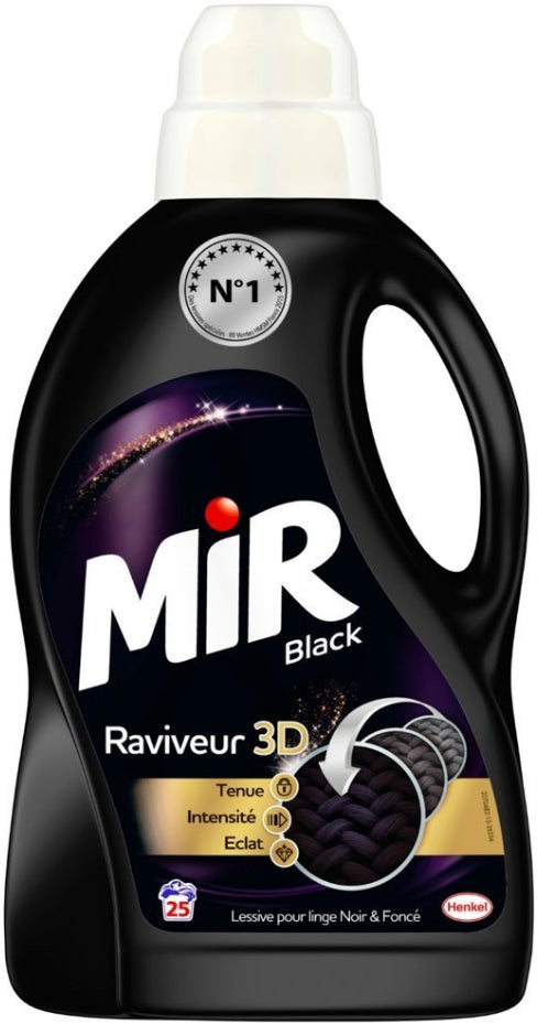 Détérgent Lessive Liquide Raviveur de Couleurs Noirs et Foncés MIR 1.5L