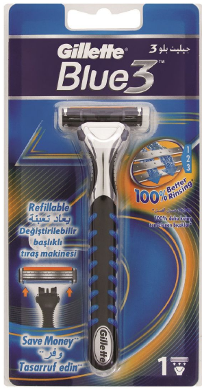 Gillette Blue 3 Rechargeable Razor
